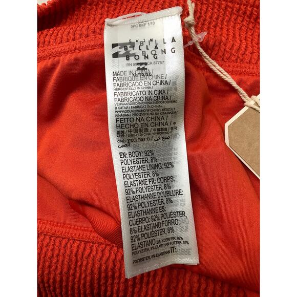 Billabong Women's XL Red Aloha Summer High Aruba Swim Bikini Bottom Beach A9-2 - Picture 7 of 9